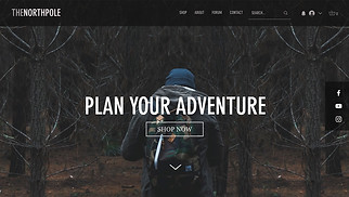 Online Store website templates - Backpack Store