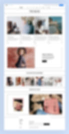 fashion blog wix website template