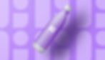 Purple water bottle with logo that reads ‘Nio’ on purple mod background.