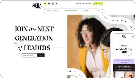 Generation She website