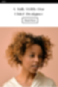 Email campaign template featuring a portrait of an African-American woman.